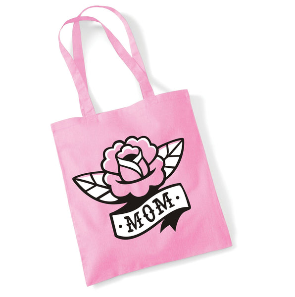 Mom Rose Tattoo Tote Bag