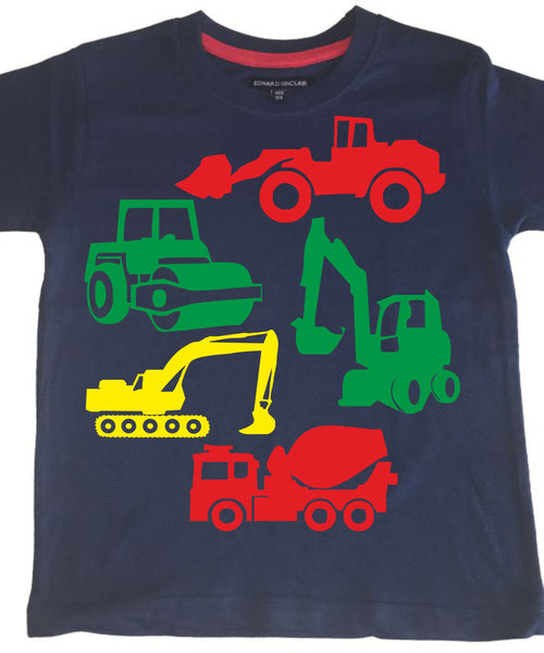 Navy Construction Children's T-Shirt