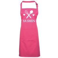 Tablier Cuillère Croisée &amp; Fouet Personnalisé 