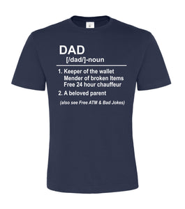 Définition de papa bleu marine T-shirt unisexe 
