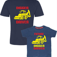Ensemble de t-shirts Digger Driver et Future Digger Driver 