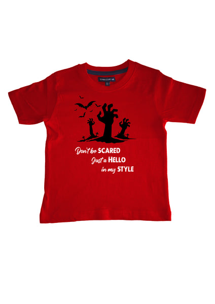 Don't be scared just a Hello in my style Halloween Children's T-Shirt