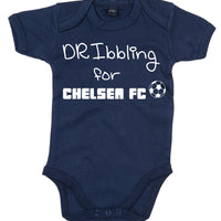 Dribbling For Chelsea Football Baby Bodysuit