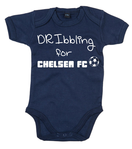 Dribbling For Chelsea Football Baby Bodysuit