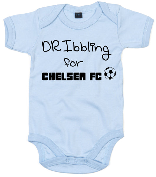 Dribbling For Chelsea Football Baby Bodysuit
