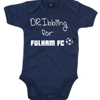 Dribbling For Fulham Football Baby Bodysuit