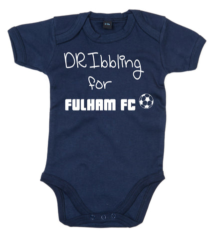 Dribbling For Fulham Football Baby Bodysuit