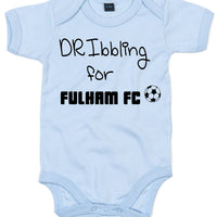 Dribbling For Fulham Football Baby Bodysuit