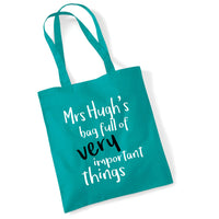 Sac personnalisé plein de choses très importantes 