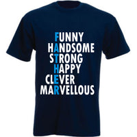 Hommage au père bleu marine T-shirt unisexe 