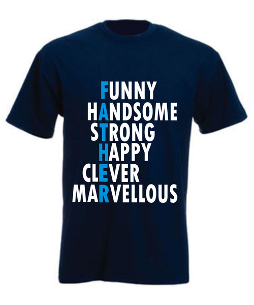 Hommage au père bleu marine T-shirt unisexe 