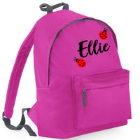 Personalised Ladybird Backpack
