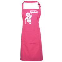 Bite Me Gingerbread Man Apron