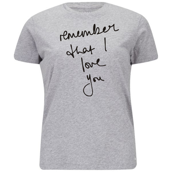 Remember that I Love you. Womans fitted T-Shirt