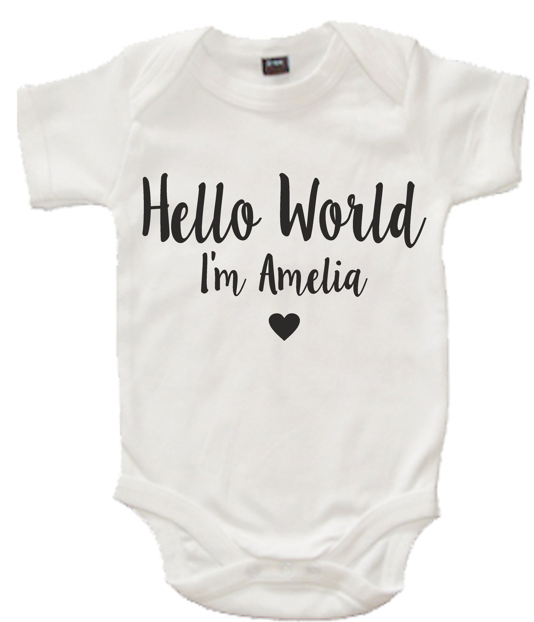 Body bébé personnalisé 'Hello World I'm' – ESV BRANDS LTD