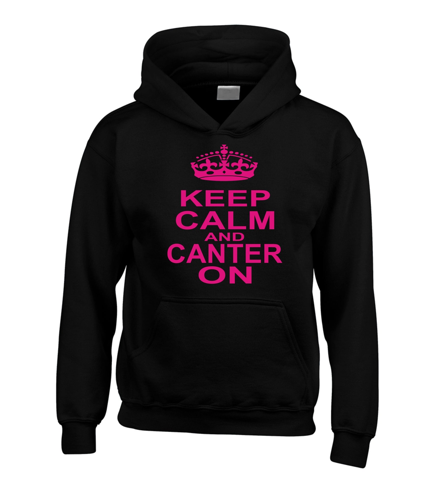 Gardez votre calme et galopez sur le sweat à capuche 