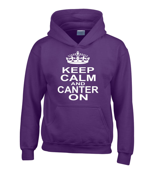 Gardez votre calme et galopez sur le sweat à capuche 