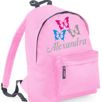 Personalised Sparkling Butterfly Backpack