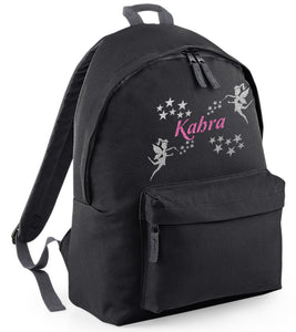 Sac à dos fée personnalisé avec imprimé scintillant 