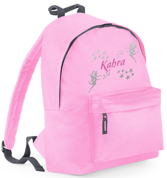 Sac à dos fée personnalisé avec imprimé scintillant 