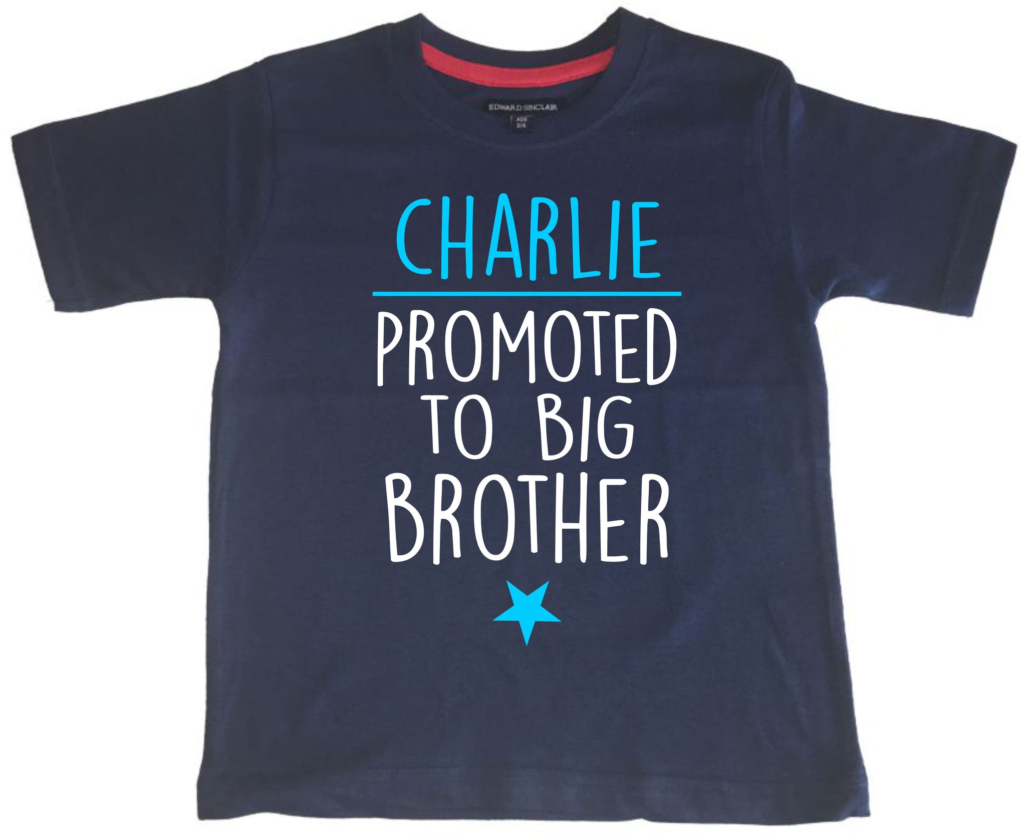 Personalised 'Promoted to Big Brother' with Your Name! Children's T Shirt