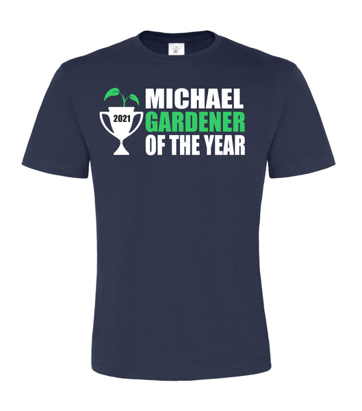 Personalised Gardener of The Year Unisex T Shirt