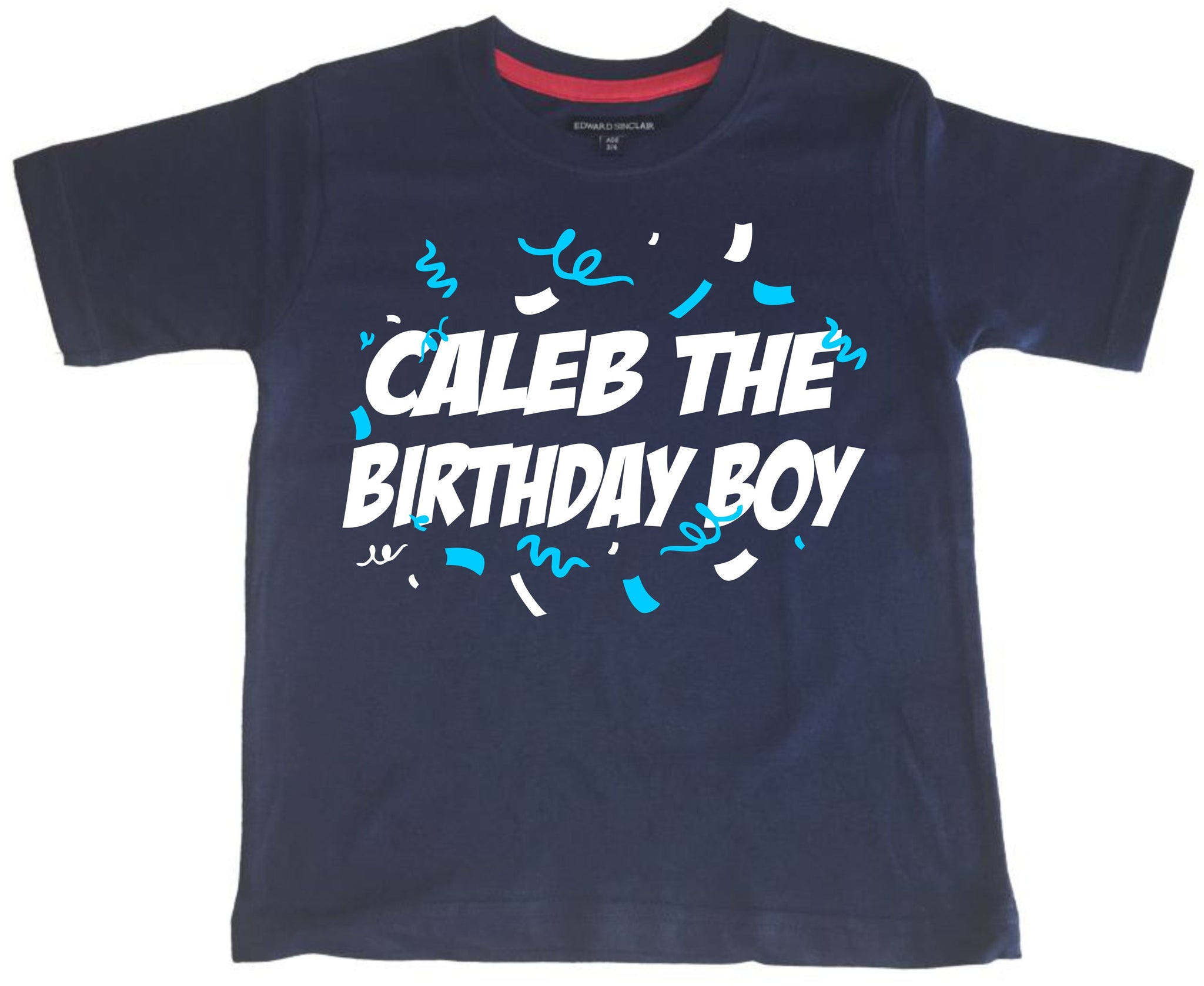 Nommez le T-shirt pour enfants de garçon d'anniversaire personnalisé 