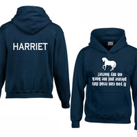 Personalised If you Can Read This Horsey Hoodie with Name on the Back