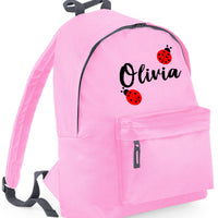 Personalised Ladybird Backpack