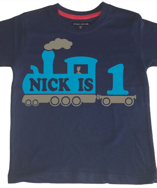 T-shirt d'anniversaire personnalisé pour enfants avec nom et âge
