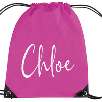 Personalised Signature Drawstring Bag