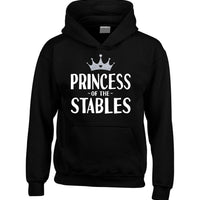 Princess of the Stables Hoodie with White and Silver Glitter Print