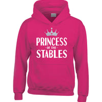Princess of the Stables Hoodie with White and Silver Glitter Print