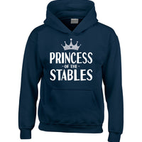 Princess of the Stables Hoodie with White and Silver Glitter Print