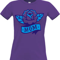 Mom Rose Tattoo Women's Fitted T-Shirt