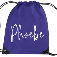 Personalised Signature Drawstring Bag