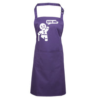 Bite Me Gingerbread Man Apron