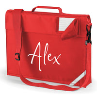 Personalised Name Signature Book Bag with Straps