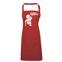 Bite Me Gingerbread Man Apron