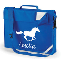 Personalised Running Horse and Name Book Bag