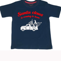 T-shirt enfant Les griffes du Père Noël arrivent au design de la ville