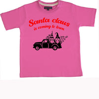 T-shirt enfant Les griffes du Père Noël arrivent au design de la ville