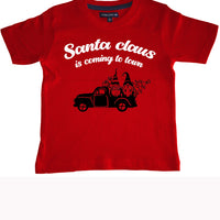T-shirt enfant Les griffes du Père Noël arrivent au design de la ville