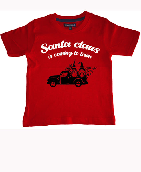 T-shirt enfant Les griffes du Père Noël arrivent au design de la ville