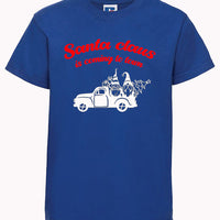 T-shirt enfant Les griffes du Père Noël arrivent au design de la ville