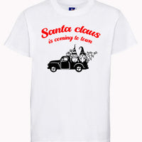 T-shirt enfant Les griffes du Père Noël arrivent au design de la ville