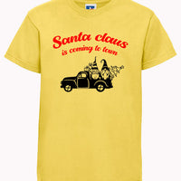 T-shirt enfant Les griffes du Père Noël arrivent au design de la ville