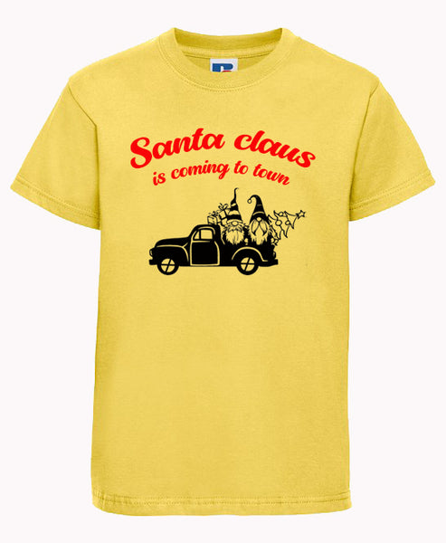 T-shirt enfant Les griffes du Père Noël arrivent au design de la ville