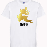 Adult X'MAS Personalised deer design Unisex T-Shirt