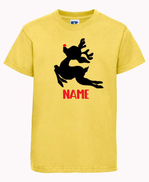Adult X'MAS Personalised deer design Unisex T-Shirt